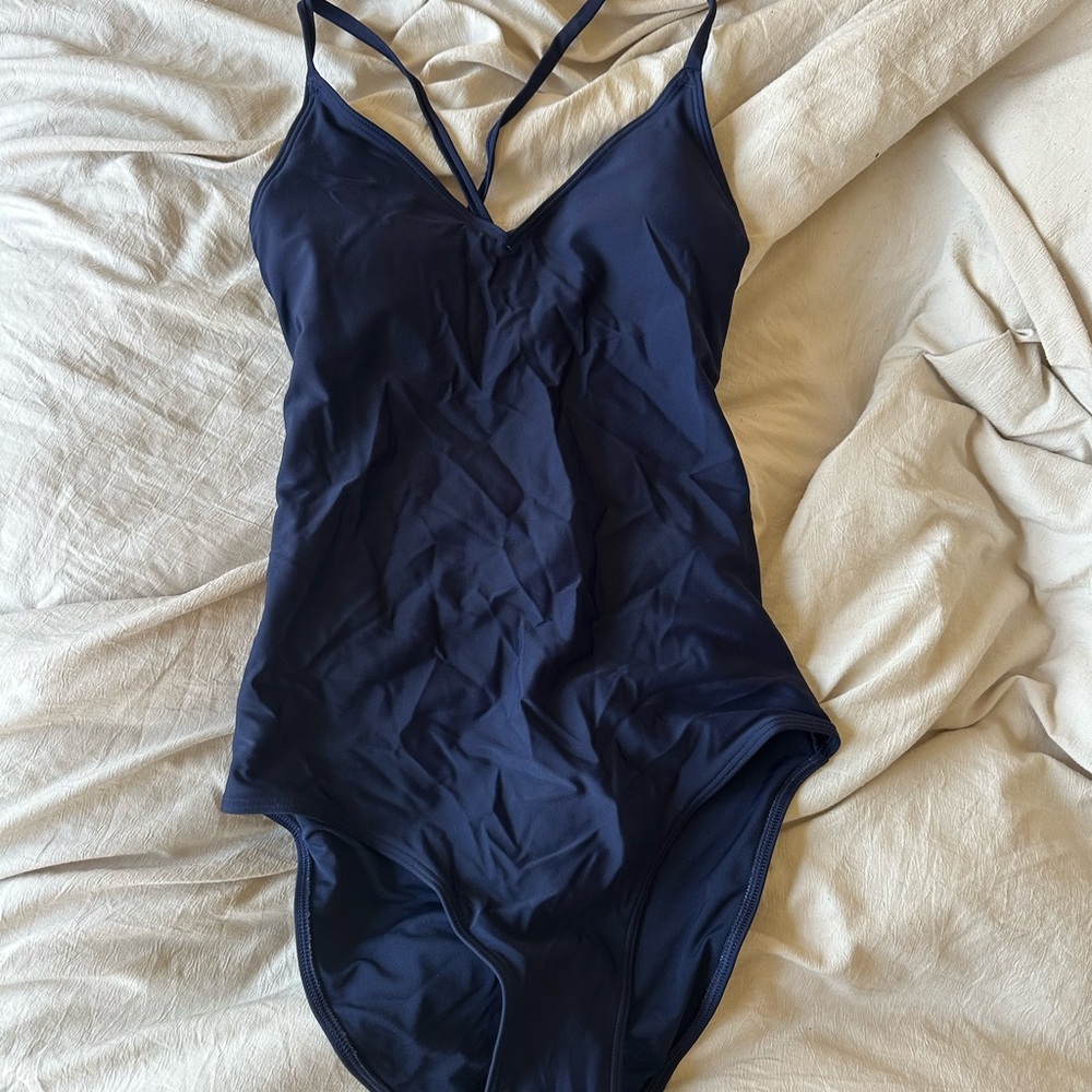 Aerie Navy Blue One-Piece Swimsuit
